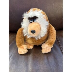 VTG Mighty Star Bonbon Plush‎ Sitting Baboon 7" Monkey Stuffed Animal
